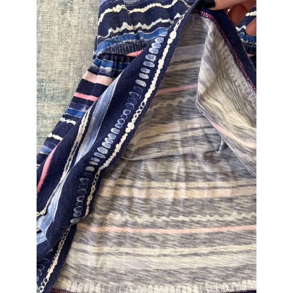 Cherokee Blue Pink w Poms Striped Dress 3T - Picture 4 of 5